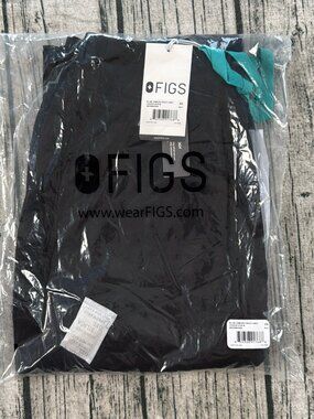 FIGS Zamora FREEx Lined Jogger Scrub Pants Womens XS Black Fleece NWT